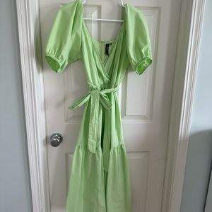 Cotton summer belted dress.